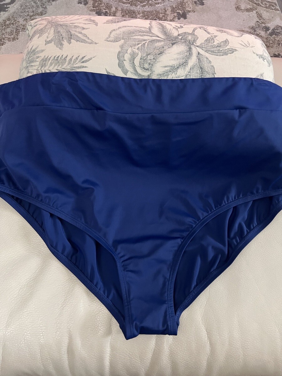 NEW! Bal Harbour Women's Tummy Control Swim Bottom Navy - Size 3X