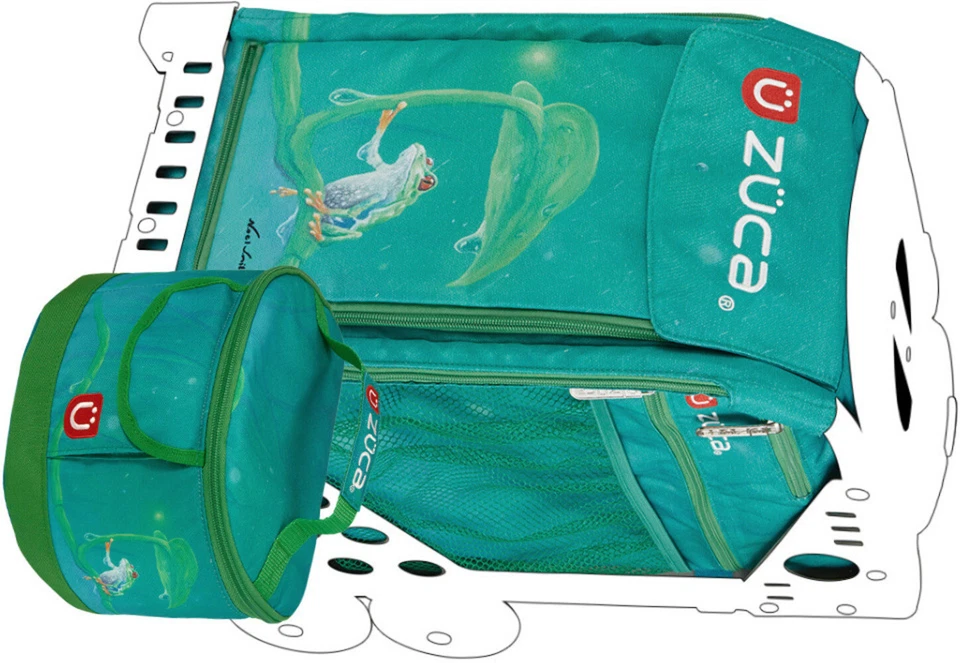 Bolsa deportiva Zuca Froggy Friend con lonchera a juego Foto 2 de 4