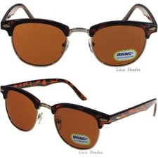 Driving Lens Half Frame Half Brow Sunglasses Sunnies Retro Vintage Design New