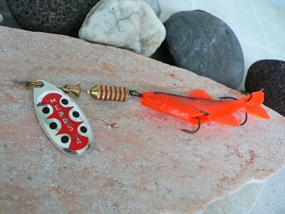 SPINNER MEPPS AGLIA TW MINO SILBER FISCH ROT ALLE GROESSEN