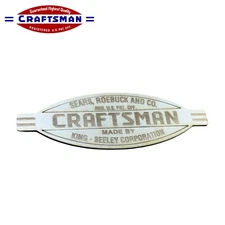 Craftsman King Seeley Wood Laser Engraved Sign / Badge Drill Press / Band Saw