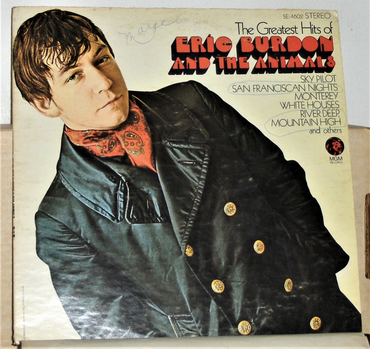 ◾️高音質USオリジナルステレオ盤■ERIC BURDON & THE ANIMA Eric Burdon And The Animals – The Greatest Hits Of - 1969