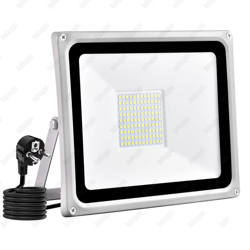 LED Fluter Stecker Außen Strahler Arbeitsleuchte Baustrahler Scheinwerfer Garten - Bild 2 von 251