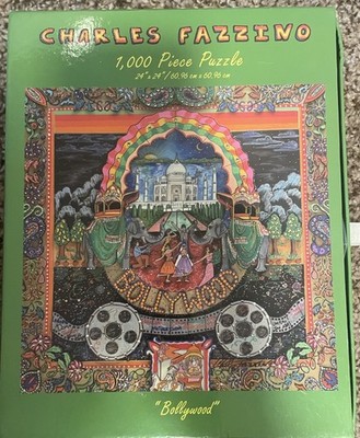 Charles Fazzino Bollywood Glitter and Jewels 1000 Piece Puzzle