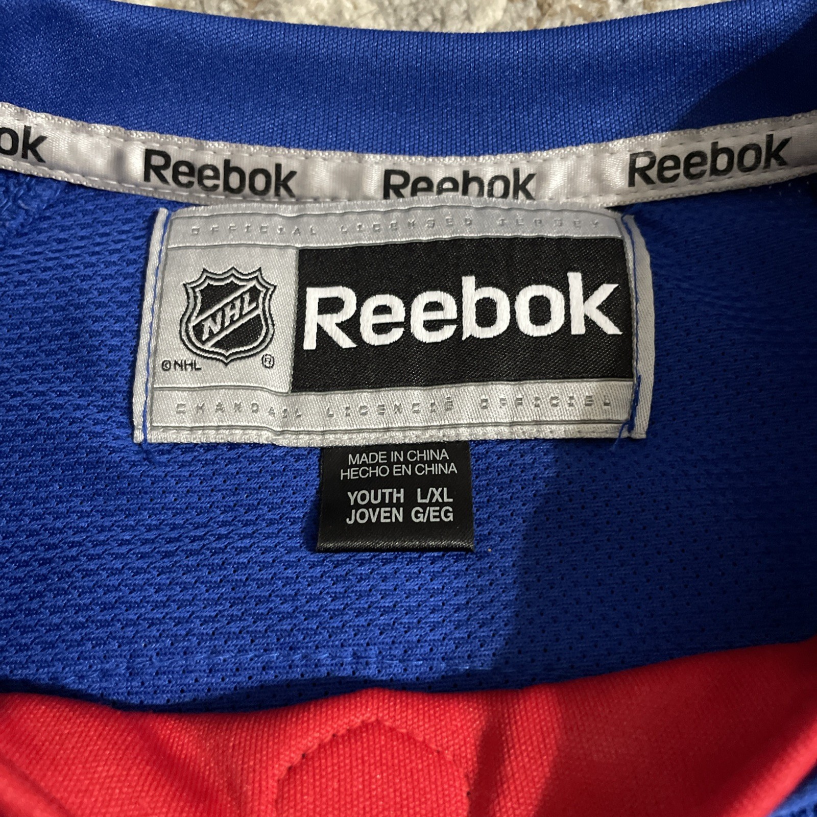 New York Rangers #30 Henrik Lundqvist Youth Hockey Jersey Size  L/XL