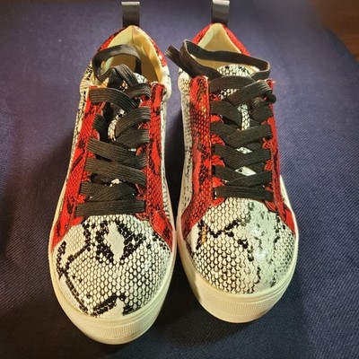 Snake Skin Print Sneakers -Women Size 41