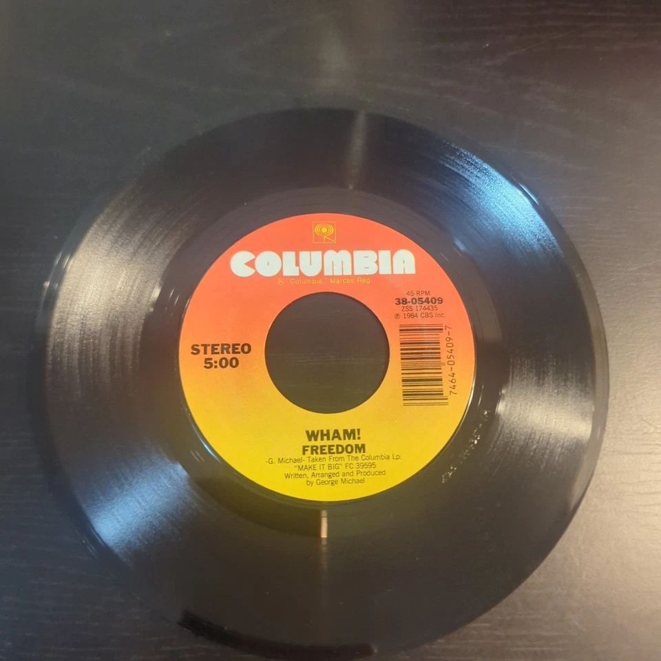 Wham! Freedom HEARTBEAT 38-05409 45 7" Single 1984 2 Songs George Michael 80s - Image 3 of 4