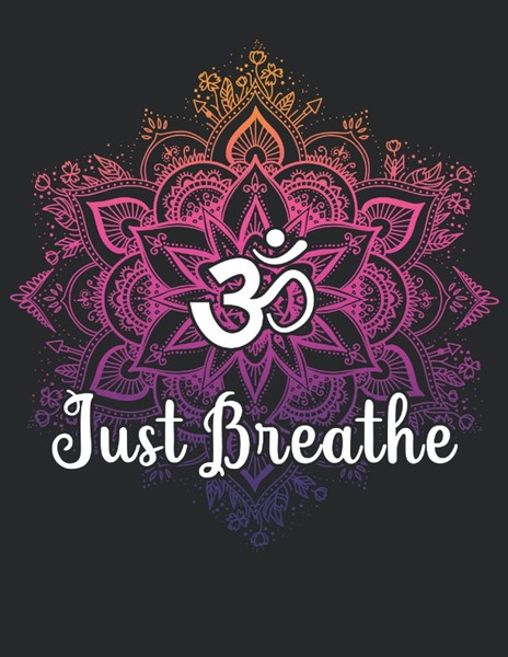 Antistress Malbuch A4 Mandala Breathe Yoga Namaste - Entspannung, Ausmalen-image