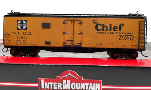 HO INTERMOUNTAIN 46106-29 REFRIGERADOR COCHE SANTA FE CHIEF WEST SFRD DESGASTADO | Zustand: Used