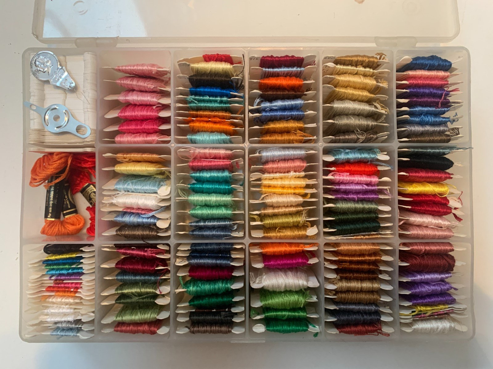 Floss Thread Cross Stitch Extra Cards Carry Case