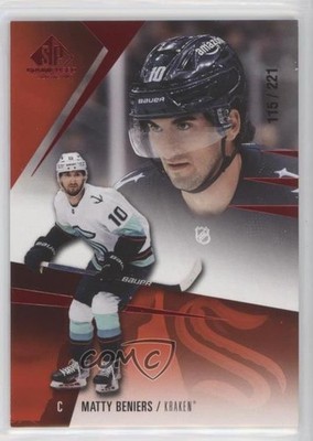2023-24 Upper Deck SP Game Used Stars Red 115/221 Matty Beniers #111 0gl1