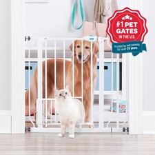 Extra Wide Pet Gate with Small Pet Door