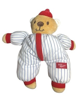 HTF Oshkosh Baby B'gosh Bear Kids Gifts Plush Striped Red White