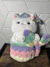 FAO Schwarz Meowmaid Plush Stuff Toy Cat Animal LED Lights and Sounds 12.5"