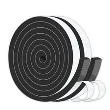 Weather Stripping,High Density CR,Reduce Noise,3/4 in x 1/2 in x 13Ft Weath...