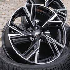 19 Zoll Alufelgen RS5 für Seat Leon KL ST SC 5F PHEC - ATECA 5FP Schwarz Poliert