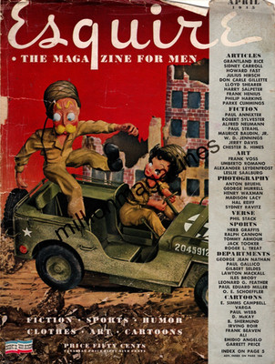 1945 Esquire April - Jeep; Look out for deflation; Quonset hut homes; Big Red