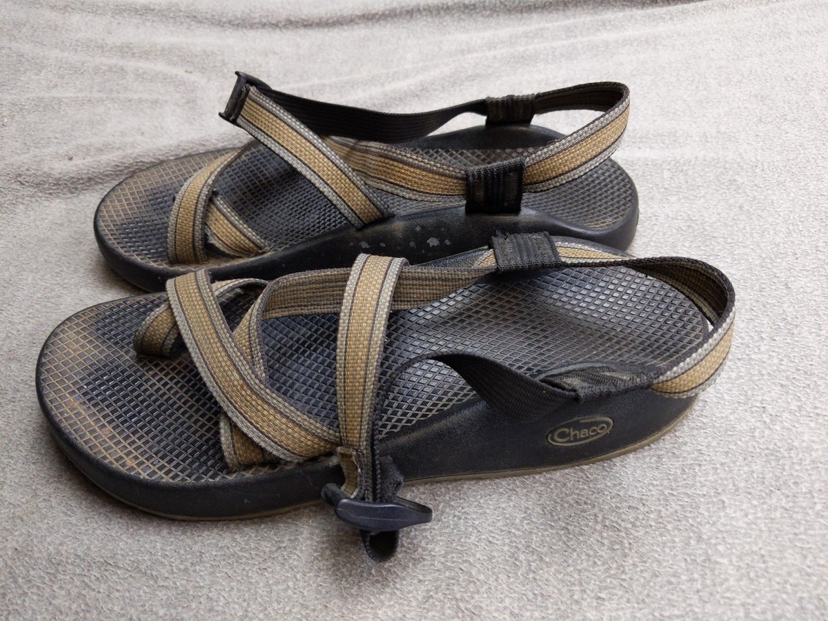 Chaco Z1 Classic Mens 9 Sport Sandals Black Grey‎ Adjustable Straps Hiking Water Men main image 3
