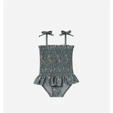 Rylee + Cru Girls Smocked Floral Swimsuit - 12-18 Months