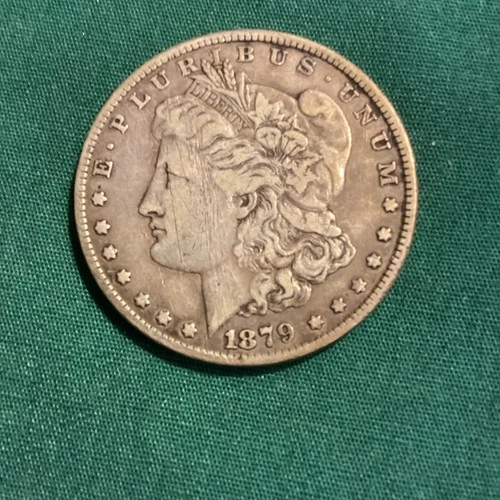 1879 Morgan Silver Dollar $1 Circulated US Coin Business Strike Uncertified