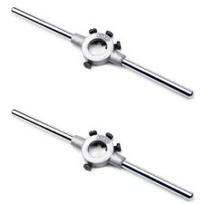 Utoolmart Die Stock Handle Wrench 20mmx5mm M3-m4 Metric Round Die Holder 2pcs