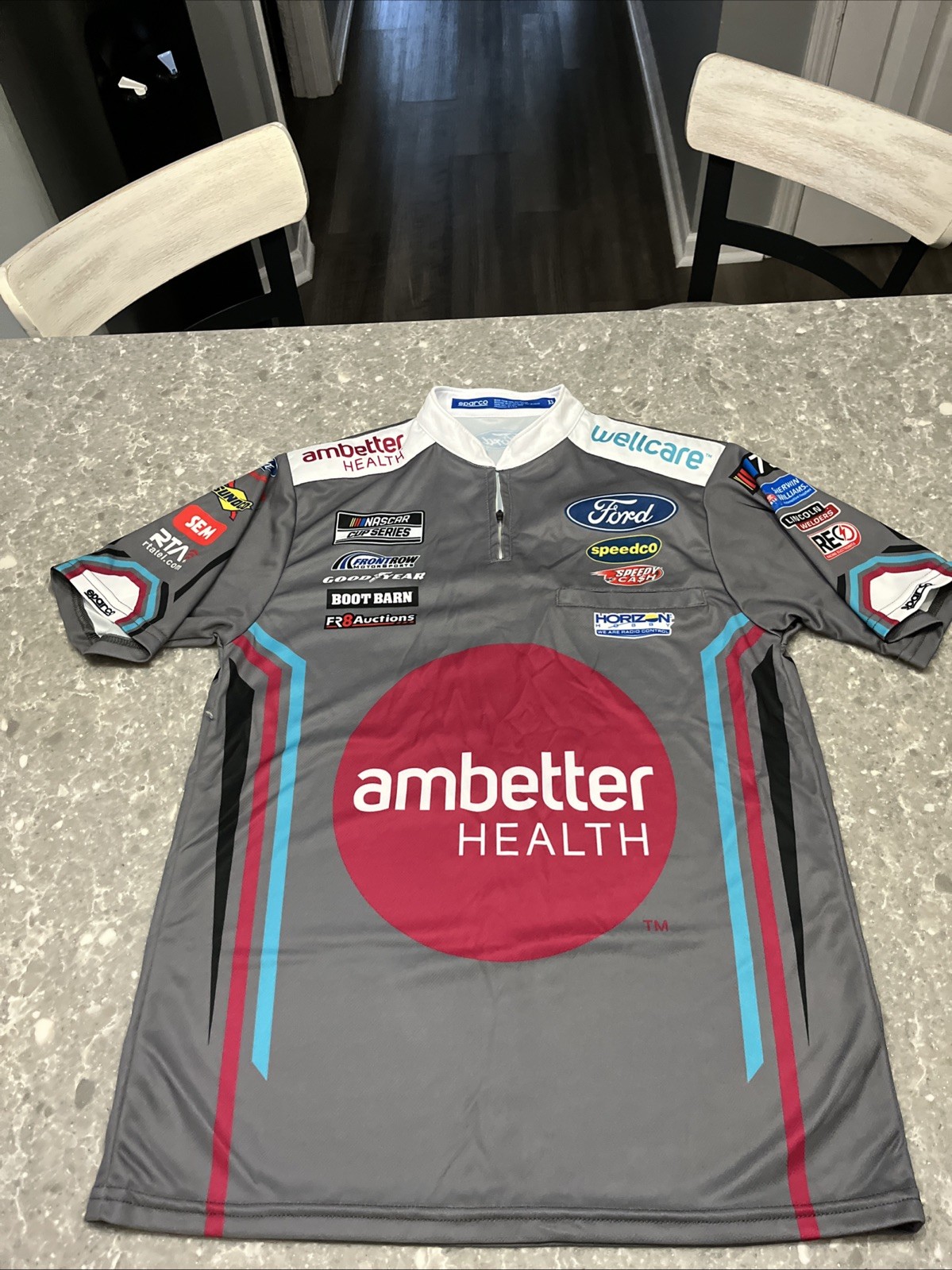 FILA Camicia Front Row Motorsports XS Team Emessa Ford Crew NASCAR Ambetter Health