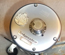 Mint Vintage Ambassadeur 5500C Fishing Reel Silver Beauty In Box Foot #790103