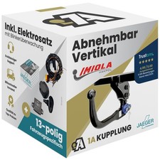 ANHÄNGERKUPPLUNG vert. abnehmbar passt für Galaxy III 06-15 +13pol E-Satz JAEGER