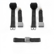 Ford Truck 1967 - 1979 Airplane 2pt Bk Retractable Bench Seat Belt Kit - 3 Belt Ford Truck 1967 - 1979 Airplane 2pt Bk Retractable Bench Seat Belt Kit - 3 Belt