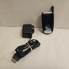 Vtg Sprint Sanyo SCP-200 Blue Silver Cellular Flip Phone OEM SCP-15ADT Tested