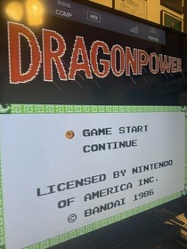 Dragon Power (Nes, Nintendo Entertainment System, 1988) Tested and Working!