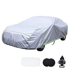 Car Cover Waterproof All Weather 6 Sedan Length 176-184 inch Sedan-Sliver