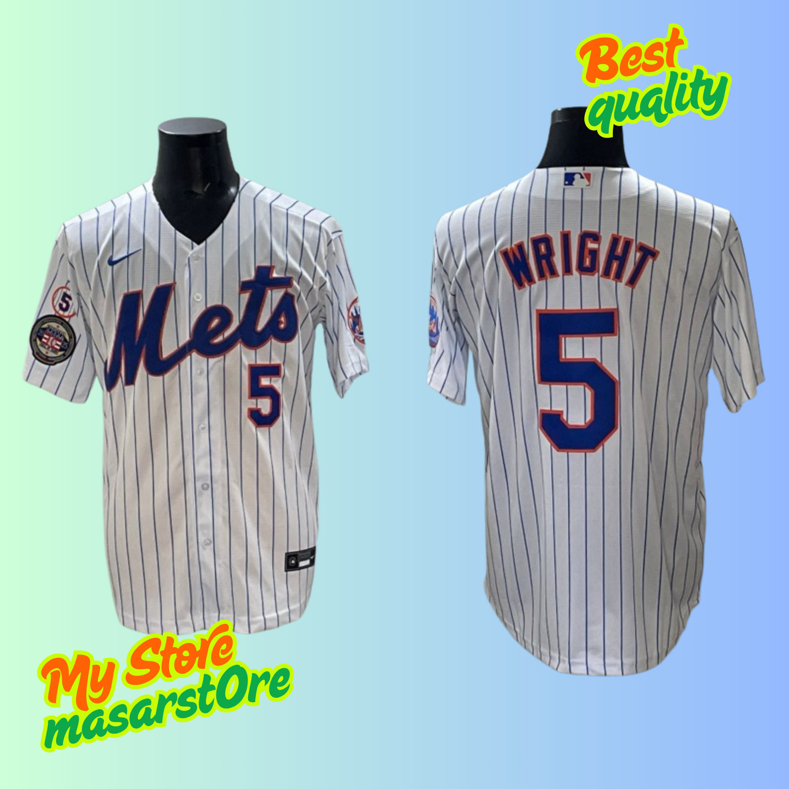 Men's New York Mets #5 David Wright Cool Base Stitched Jersey