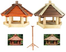 Vogelhaus Typ KO, Vogelfutterhaus, Holzvilla, Vogelstation,auch Ständer aus Holz