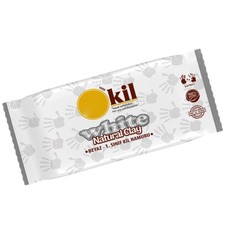 Minadax 1kg Natur Ton Weiss Modeliermasse Lufttrocknend Kinderfreundlich