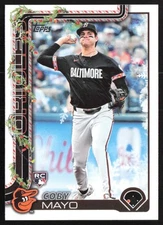 2025 Topps Holiday Base Coby Mayo RC Baltimore Orioles #H118