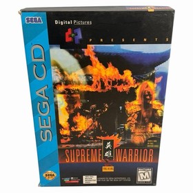 Supreme Warrior (SEGA CD, 1994) Authentic CIB Complete w/ Man+ Reg Card Tested