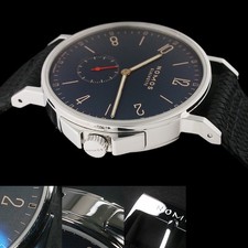 NOMOS AHOI ATLANTIC AH1E1AT2 AUTOMATIC MEN'S WATCH DARK BLUE DIAL 40MM STAINLESS 5