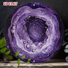 Tin Metal Signs Home D cor 8x8 Vintage Wall Art Abstract Circular Design with D