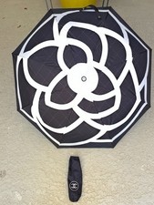 CHANEL UMBRELLA W TAG CC LOGOS COVER  CARRY BAG W CC LOGO CHARM