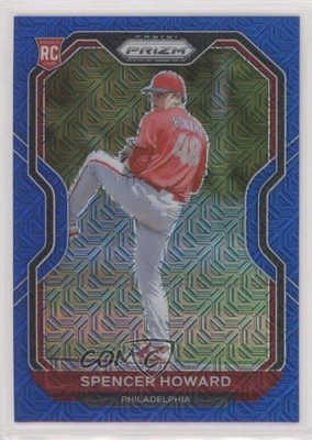 2021 Panini Prizm Blue Mojo Prizm /199 Spencer Howard #66 Rookie RC 0q1p