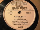 WESTERN TV Radio SHOW SOUND EFFECT Record Speedy Q Cattle Branding Dehornin 7881 — photo 2