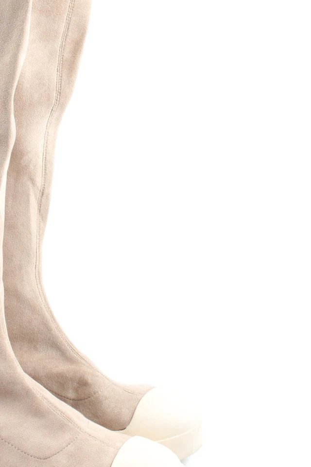 GUCCI Cuissarde Dames Botte haute T EU 38 crème style décontracté - Photo 2/4
