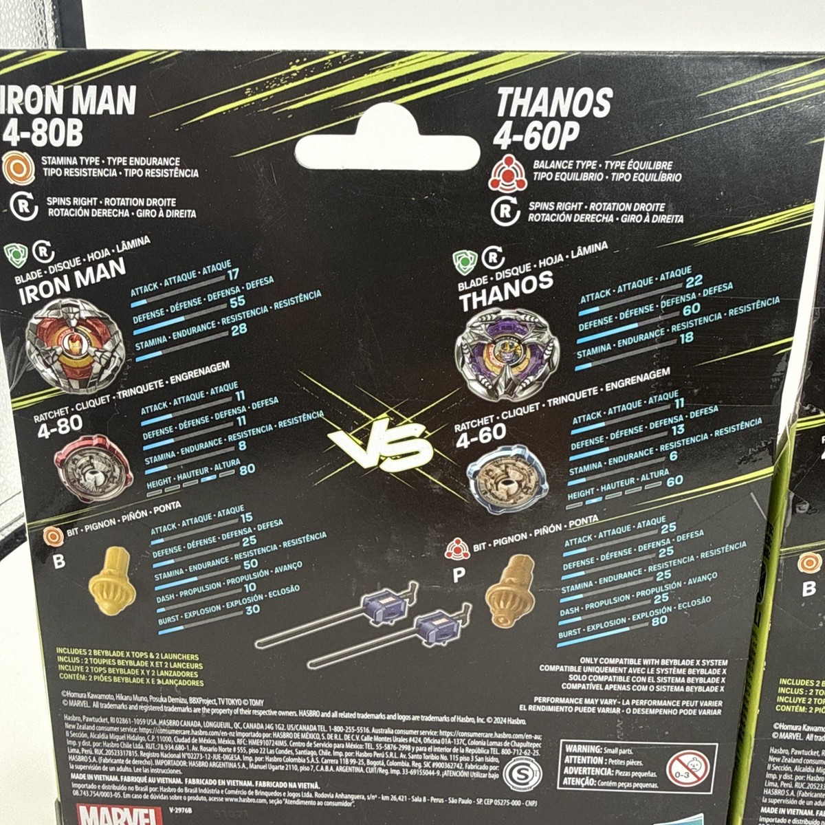 Beyblade X Marvel Collab Dual Pack Captain America 4-70 GB & Red