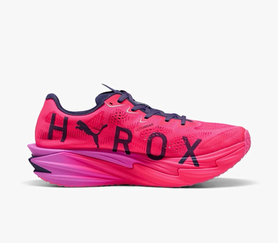 PUMA Deviate Nitro Elite 4 HYROX Men's Running Lace-Up Low Top Pink/Black