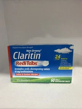 Claritin RediTabs 24 Hour 10 mg Tablet Antihistamine - 60 Count Exp 08/26