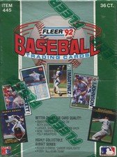 1992 Fleer Baseball Wax Box