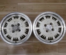 Mugen CF-48 14x6J +38 4x100 JDM Wheels Set White Metallic / Polished Rim Honda