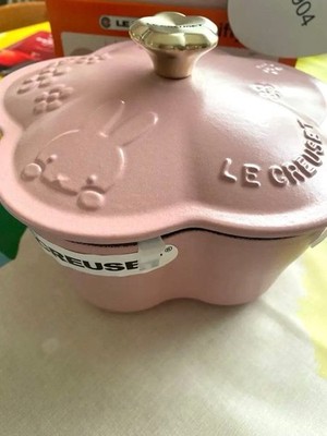 Le Creuset Miffy Cocotte Flower Cotton Pink Gold Knob | eBay