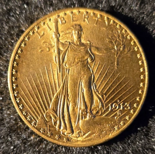 1913 1 OUNCE ST. GAUDENS GOLD EAGLE 20 DOLLAR GOLD COIN UNCIRCULATED BEAUTY!